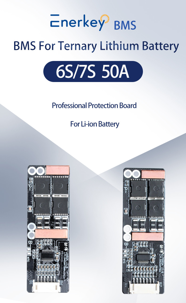 25.2V 6S 50A Lithium Battery Protection BMS Board Battery Management System BMS