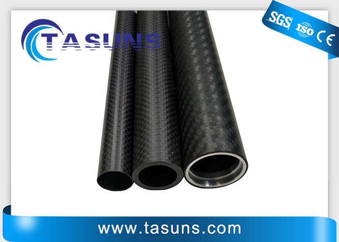 3k Plain Twill Carbon Fiber Tube Telescoping Round Tubing For Camara Pole