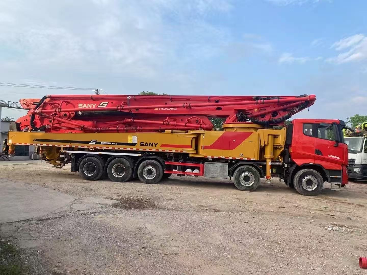 2023 Sany 71m Concrete Boom Pump 10x4 Drive Self-made Remote Control