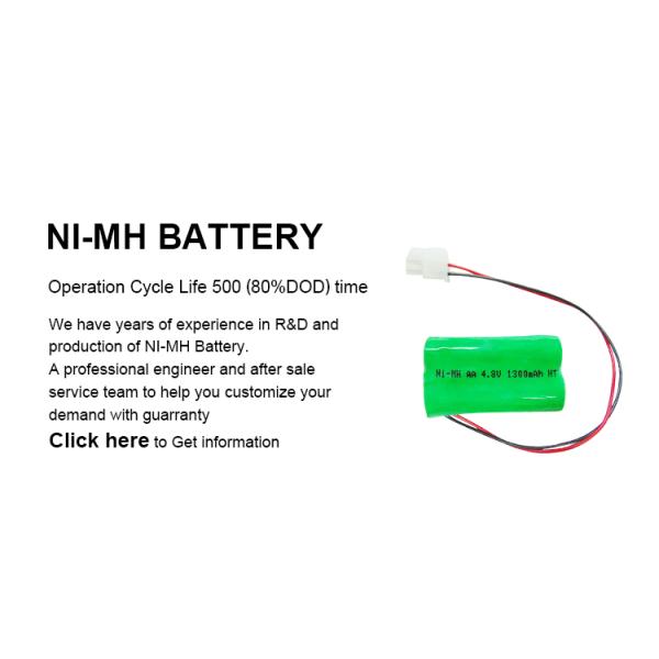 Customized Rechargeable Rc Car Battery 4.8v 1300mah Ni-Mh Battery Pack