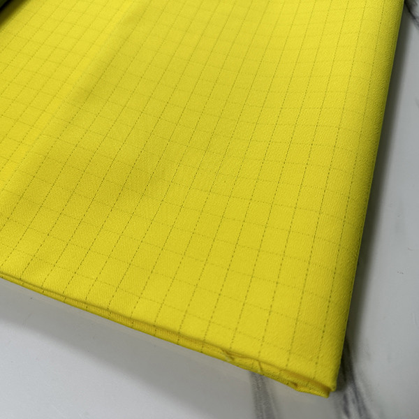 Grey Blue Orange Textile Anti Static CVC Polyester Cotton Antistatic Fabric