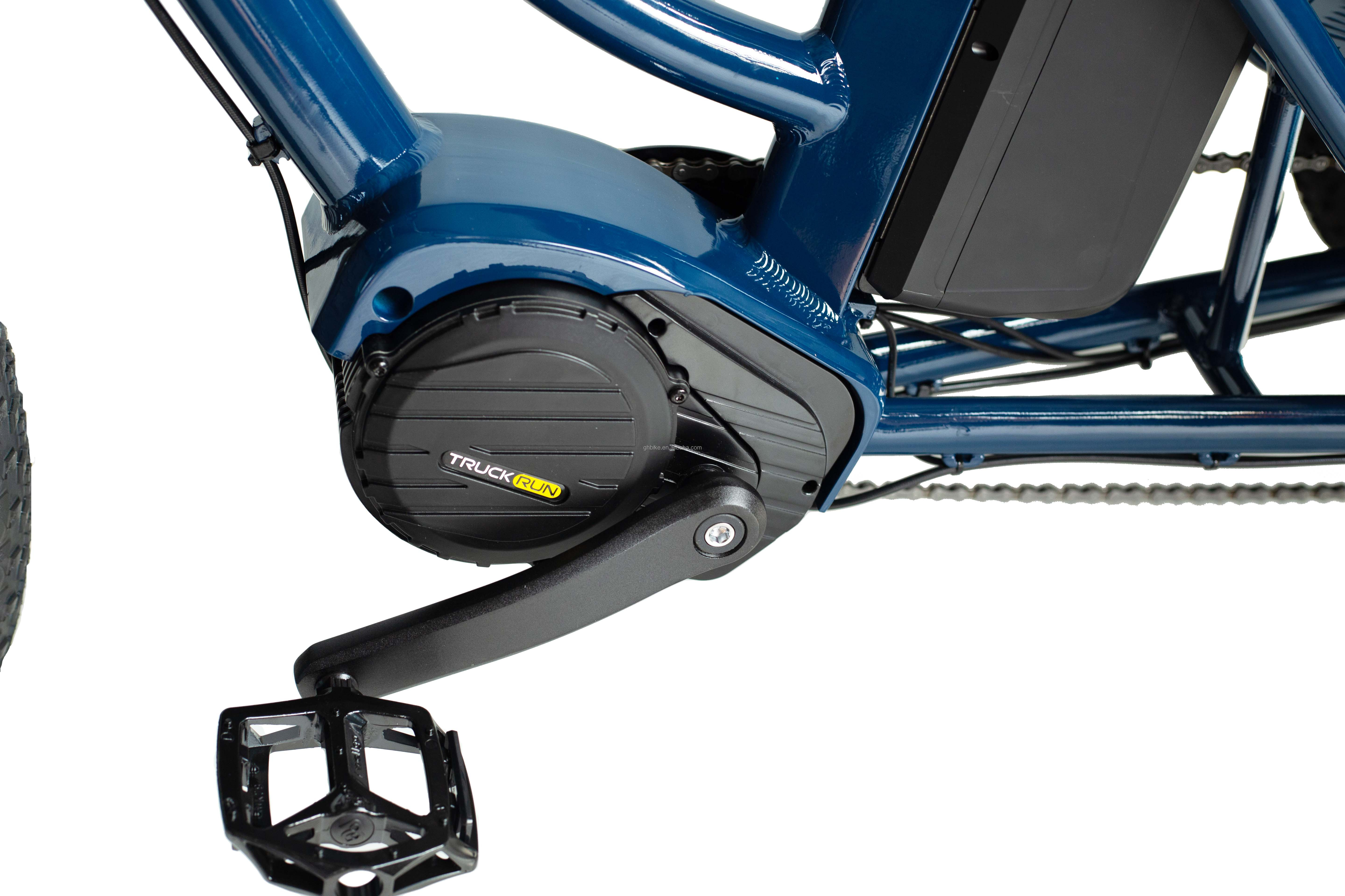 Front Hub Motor Electric Rickshaw with 48V 750W 17AH Lithium Battery and Big Fat Tire