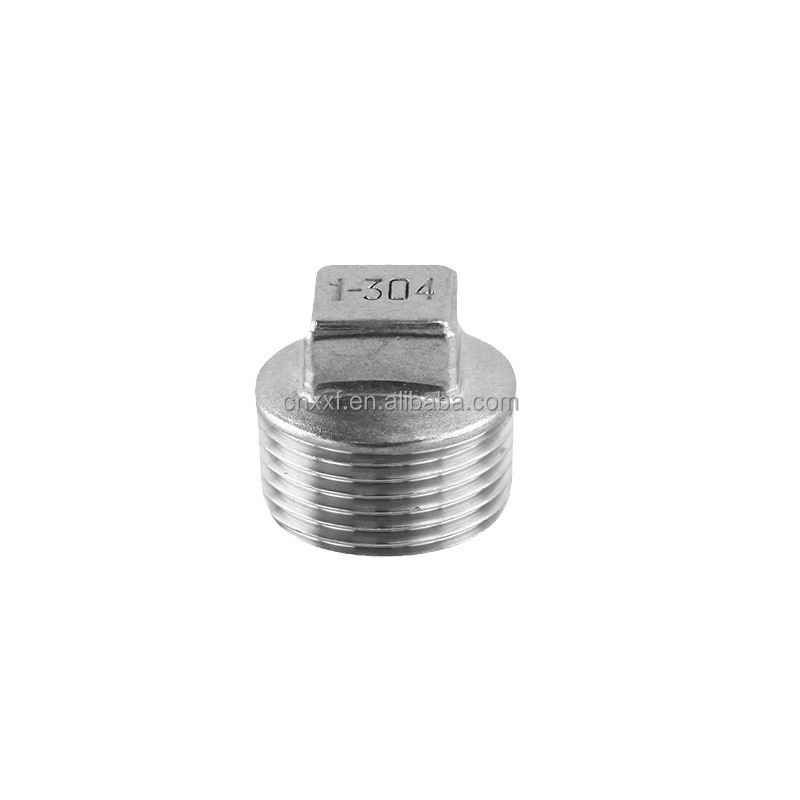 NXF UNS SS44600/X10CrAlSi25/H24JS/446/Z12CAS25/1.4762 304/316 Stainless Steel Square Head Plug DN6-DN100 for Casting