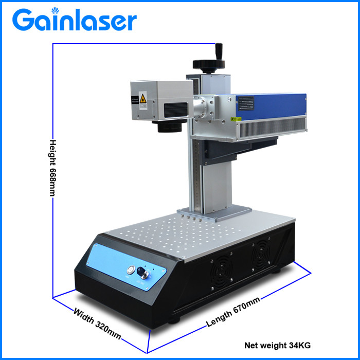 Desktop 2000mm/S AC220V Leather Laser Marking Machine