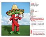 custom design red chilli mascot cartoon cosplay costumes of vegetable shape