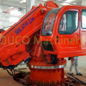 Quality 6t Offshore Pedestal Hydraulic Folding Boom Crane wholesale