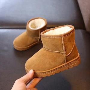 China Classic Boys / Girls Winter Warm Snow Boots Middle Tube Artificial Fur Lining on sale