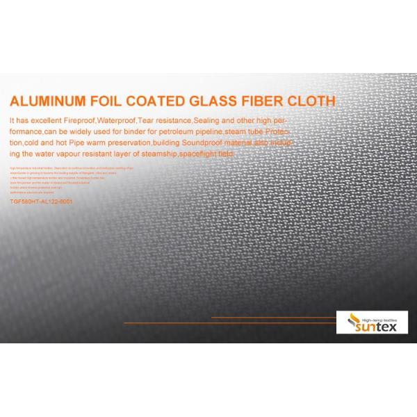0.4mm 550℃ Heat Reflective Insulation Fiberglass Fabric – SUNTEX Aluminum Coated