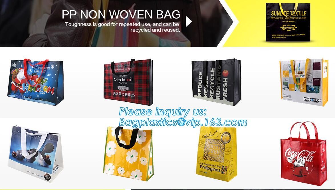 welcome fast delivery full color printing Elephant PET PP non woven bag for small quantity order, laminated pp non woven
