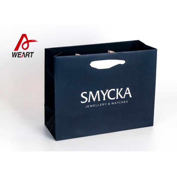 Reasonable Personalized Colored Paper Gift Bags Hot Stamping Matt Lamination