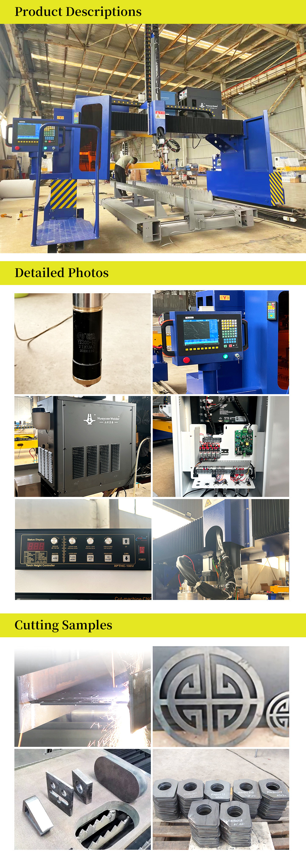 High Precision CNC Plasma Cutting Machine For H Beam Steel Profile