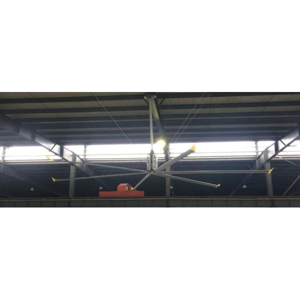 Industrial Ceiling Fans with Gearbox Motor or Pmsm Motor Configured Hvls Fan as Air Blower for Workshop Ventilation and Cooling