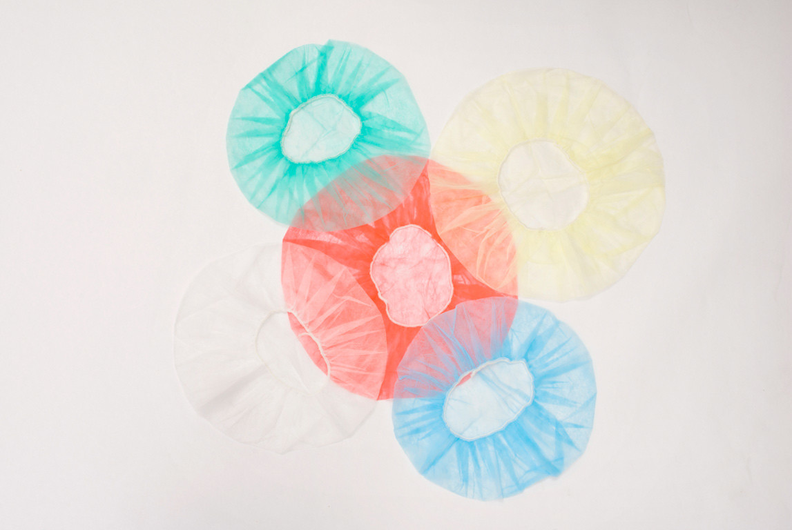 Free Size Alternative Color Disposable Non Woven Bouffant Cap