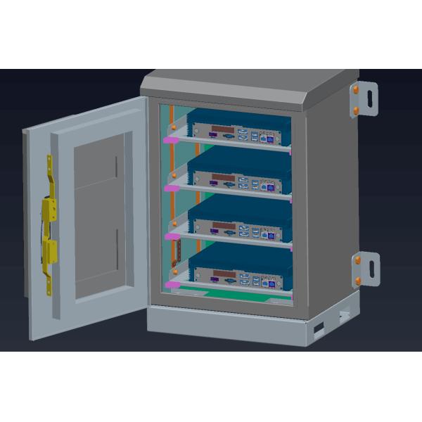 Small Double Layer Outdoor Wall Mounted Cabinet For Installing Mini Computer