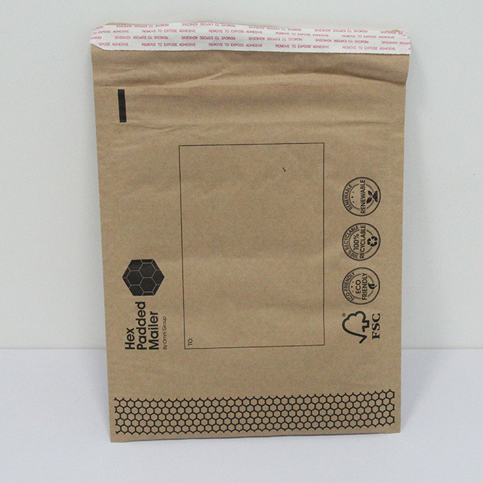 Shockproof Honeycomb Paper Mailer Bag 30x40cm Custom Printed Brand Logos
