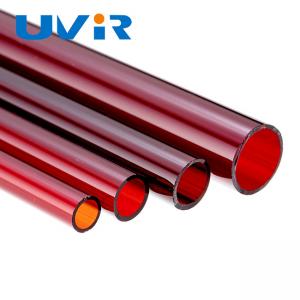 China UVIR Ruby Color Infrared Quartz Tube Heater 14mm 19mm Diameter on sale