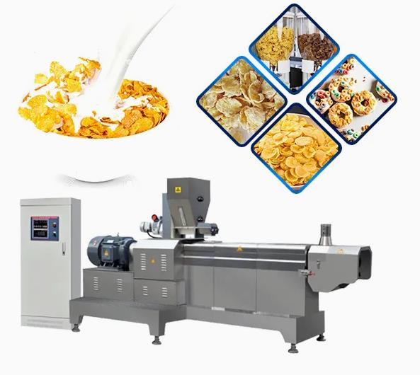 Gluten Free Bulk Breakfast Cereal Corn Flakes Processing Machine English Version