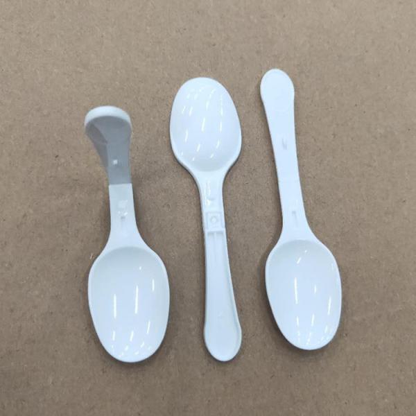 Oripack Plastic Yogurt Spoon Foldable 10.7cm Small Ice Cream Tasting Spoons 50000Pcs