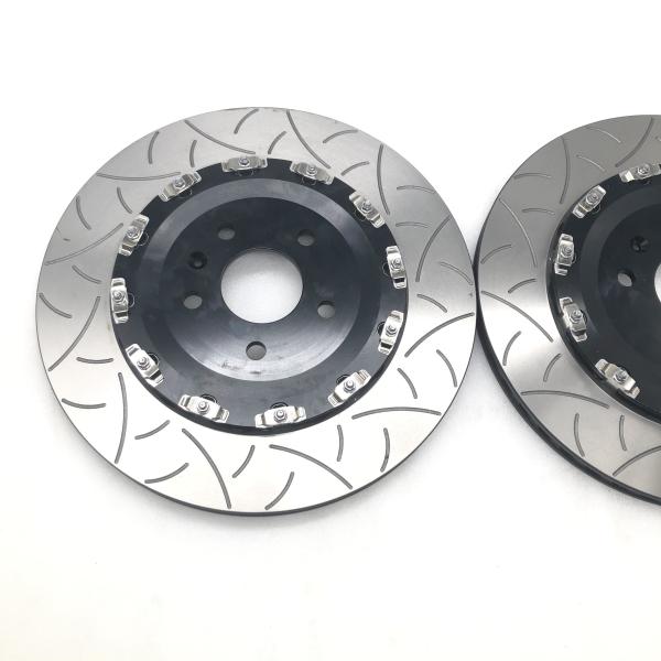 380mm Disc 8 Pot Brakes Black Aluminum Caliper Full Floating Bell