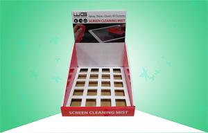 Quality SGS Approval Cardboard Counter Displays Box Selling Screen Cleaner With Insertor wholesale