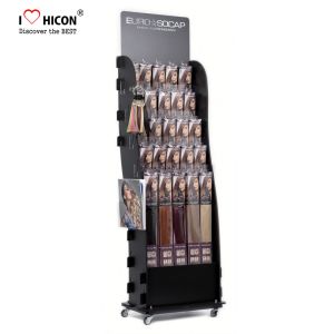 Quality Hair Salon Wig Display Ideas Movable Metal Wig Display Stands wholesale
