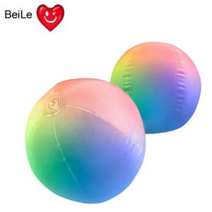 Quality 0.18mm PVC(EN71) material LED inflatable outdoor glowing beach ball wholesale