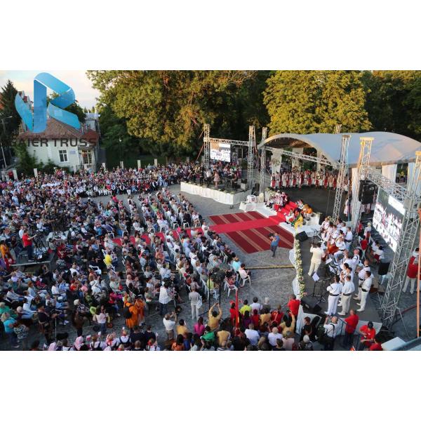 Lighting Tower Aluminum Arch Truss , Children Square / Banquet Party Truss