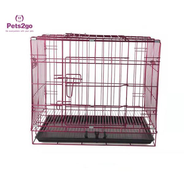 Double Door Wire Material 9kg Pet Carrier Cage