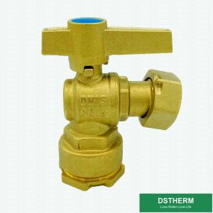 China Customized Brass Color Ball Valve Single Union With Check PN25 on sale