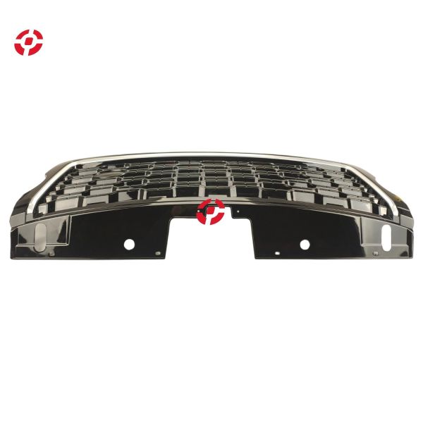Front bumper grille OE LR077427 LR083321 All-black silver bar grille for 2013 Land Rover modified to fit 2018 model