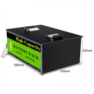 Quality 36V 50Ah Lifepo4 SLA Replacement Rechargeable Golf Cart E-Bike E-Scooter Lithium Phosphate Battery wholesale