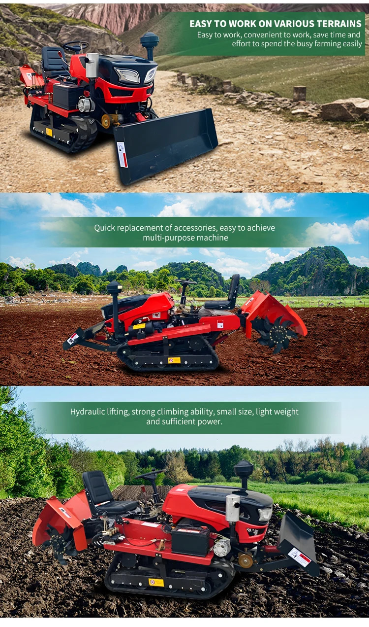 Rubber Track Small And Medium Farm 25Hp 35Hp Mini Farm Tractor