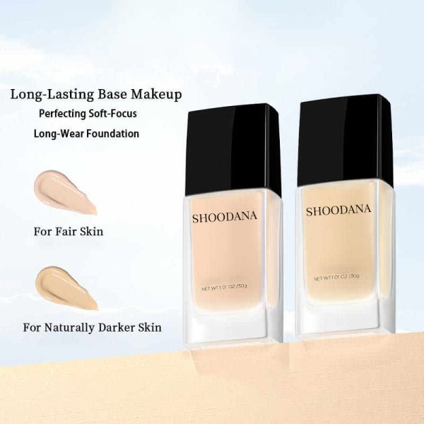 SHOODANA Professional Grade Full Coverage Liquid Foundation Vegan High Quality Matte Moisturizing 30ml Private Label Services