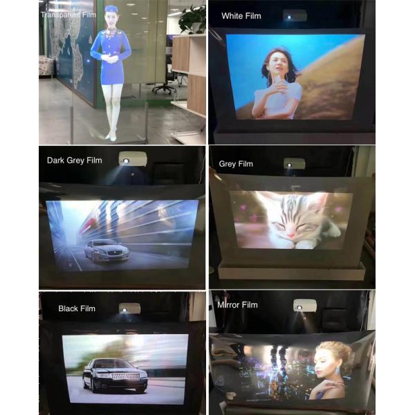 Transparent Adhesive Holographic Rear Projection Film for Glass and Acrylic
