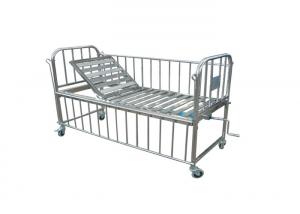 China Medical Pediatric Children One Crank Beds Hospital Baby Bed Full Stainless Steel ALS - BB005 on sale