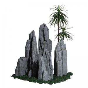 Quality Micro GRC Landscape Fiberglass Rough Rocky Stone Make Money Ornaments wholesale