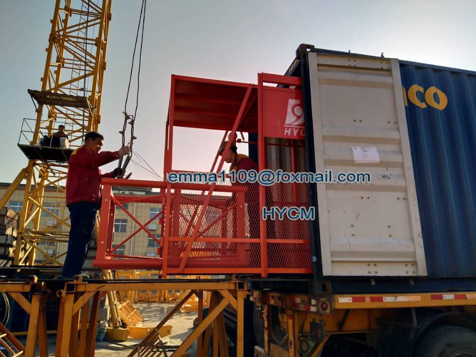 2tons Building Material Hoist 24M Working Height 380V/50Hz or Others Power