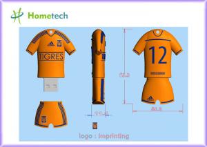 China Personalized Customized USB Flash Drive TIGRES football team poolo shirt Cartoon USB memory on sale