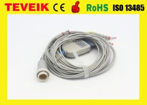 Quality Reusable Integrated 10 Lead Wires IEC EKG Cables for Kenz EKG Machine wholesale