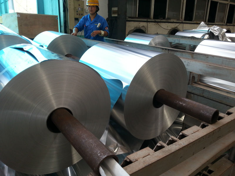 AA8011/ AA1235 Industry Bulk Aluminium Foil Jumbo Roll , Aluminum Foil Bulk Roll