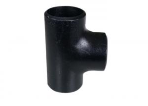 China Thickness 2mm To 100mm Black Pipe Reducing Tee SCH40 SCH80 SCH160 Equal Tee on sale