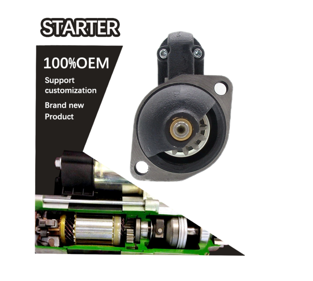 12V 11T CW STARTER HATZ E785 0001307021, 0001311054 40000500 05726005