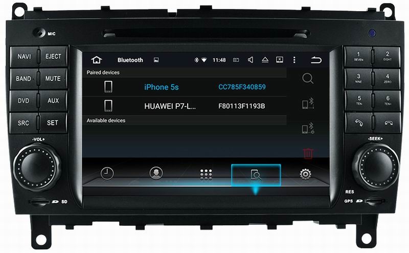 Ouchuangbo car radio dvd player android 7.1 system Mercedes Benz CLK W209 Benz CLS W219 with gps navi wifi SWC