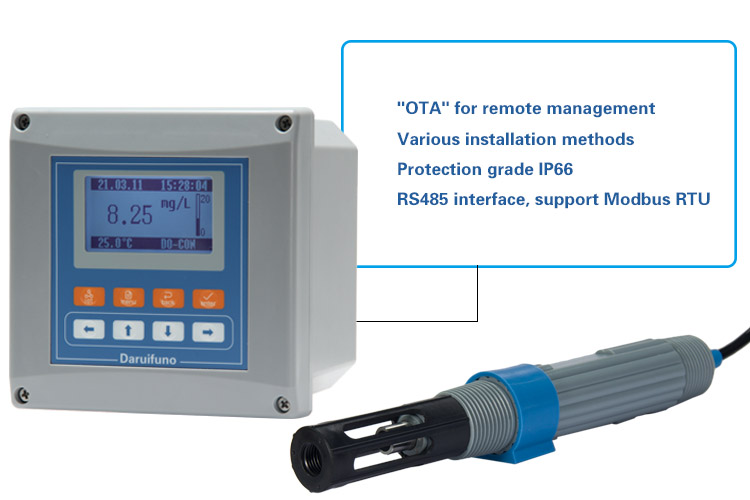 2 SPST Digital Universal Dissolved Oxygen Meter For Aquaculture