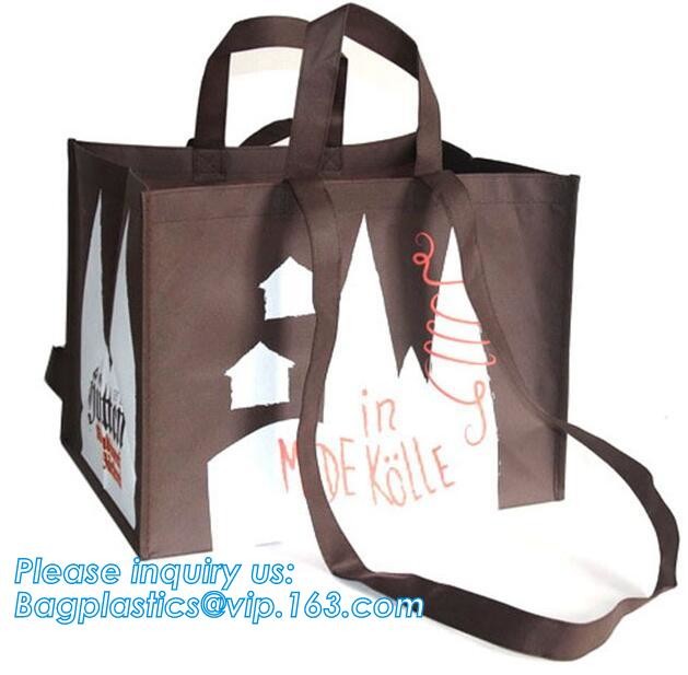 Classic Black Non Woven Fabric Shopping Carry Bag Wholesale Non woven Bag Printable Bags With Handle, company, limited