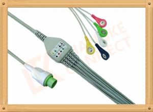 DLanet 50 LT 12 Pin  5 Lead Ecg Cable Snap IEC Flexibility And Durability