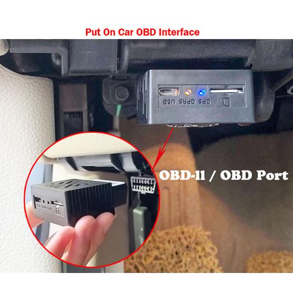 SIM OBD GPS Tracker 2G Vehicle Fleet Tracking With Fuel Sensor
