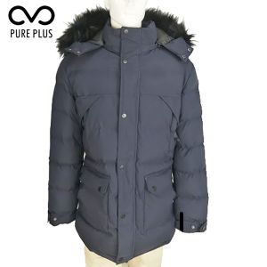 Quality Outside Mens Padded Jacket , Mens Black Padded Jacket Limited Exposure wholesale