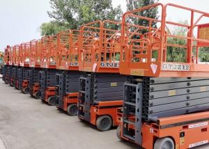China 8m To 14m Height Self Propelled Electric Scissor Lift 300kg Mobile Aerial Work Platform on sale