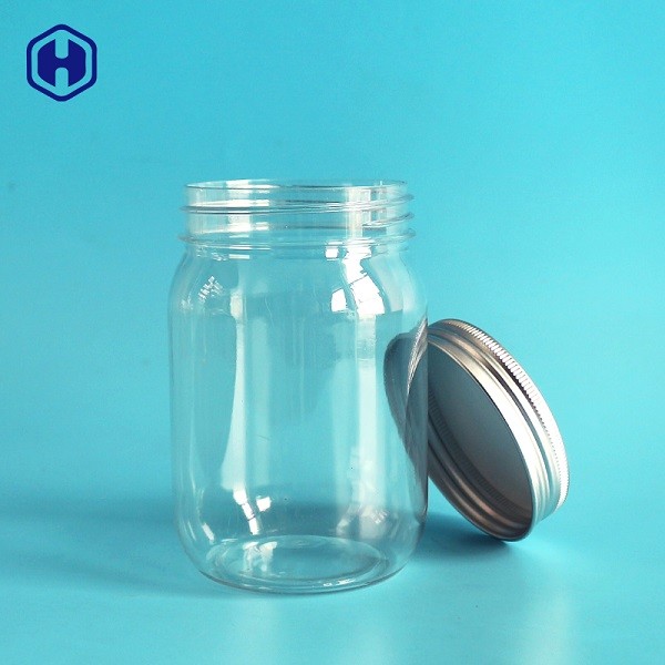 Oval Ball Shape 310ML Leak Proof Plastic Jar Without Handle